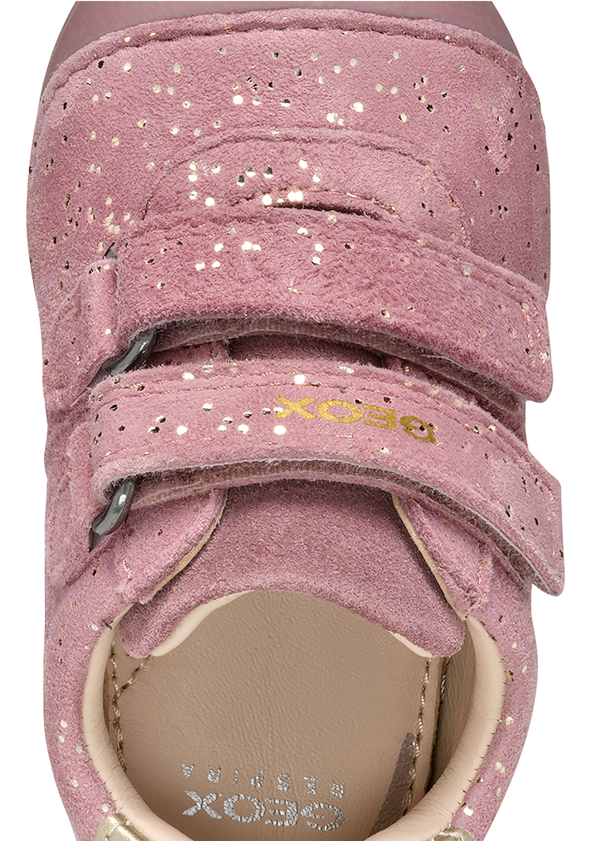 Geox Baby Girls Crawl TUTIM Velcro Shoe Pink Platinum