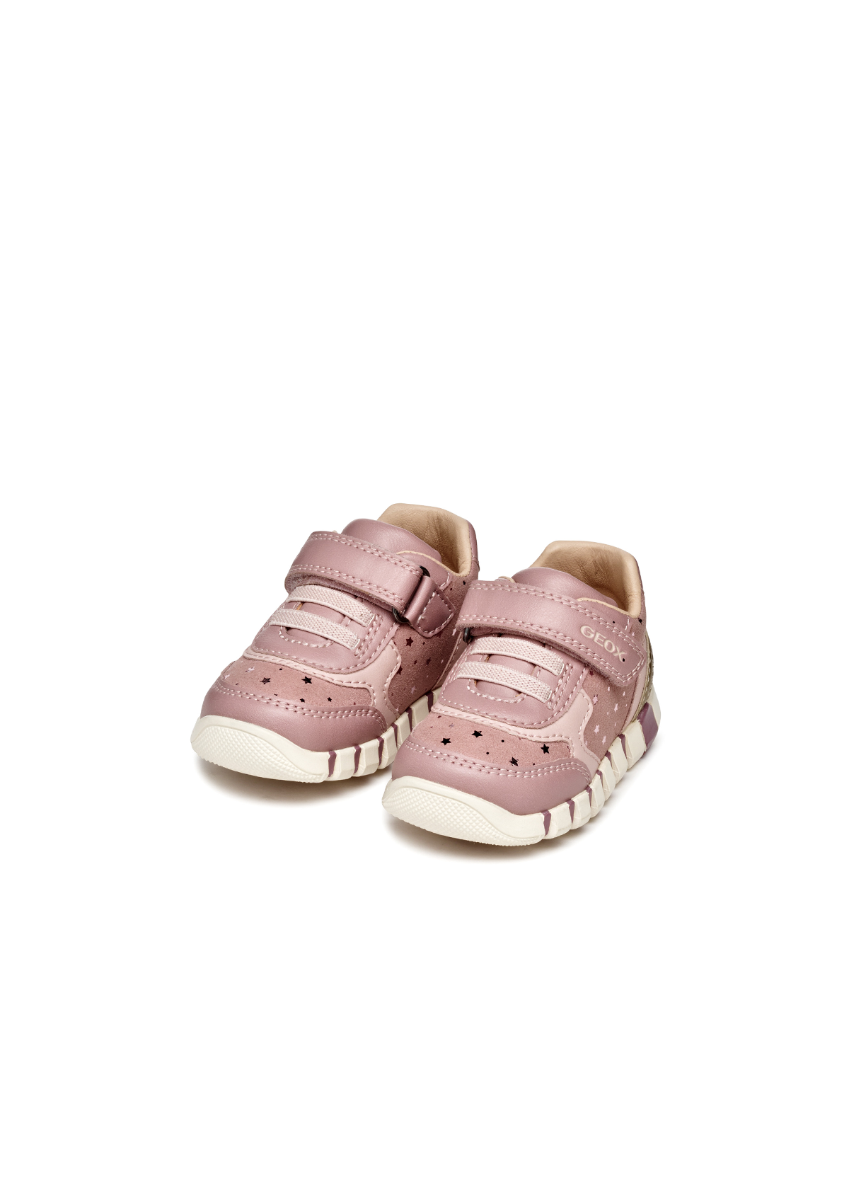 Geox Baby Girls Trainer IUPIDOO Antique Rose Platinum