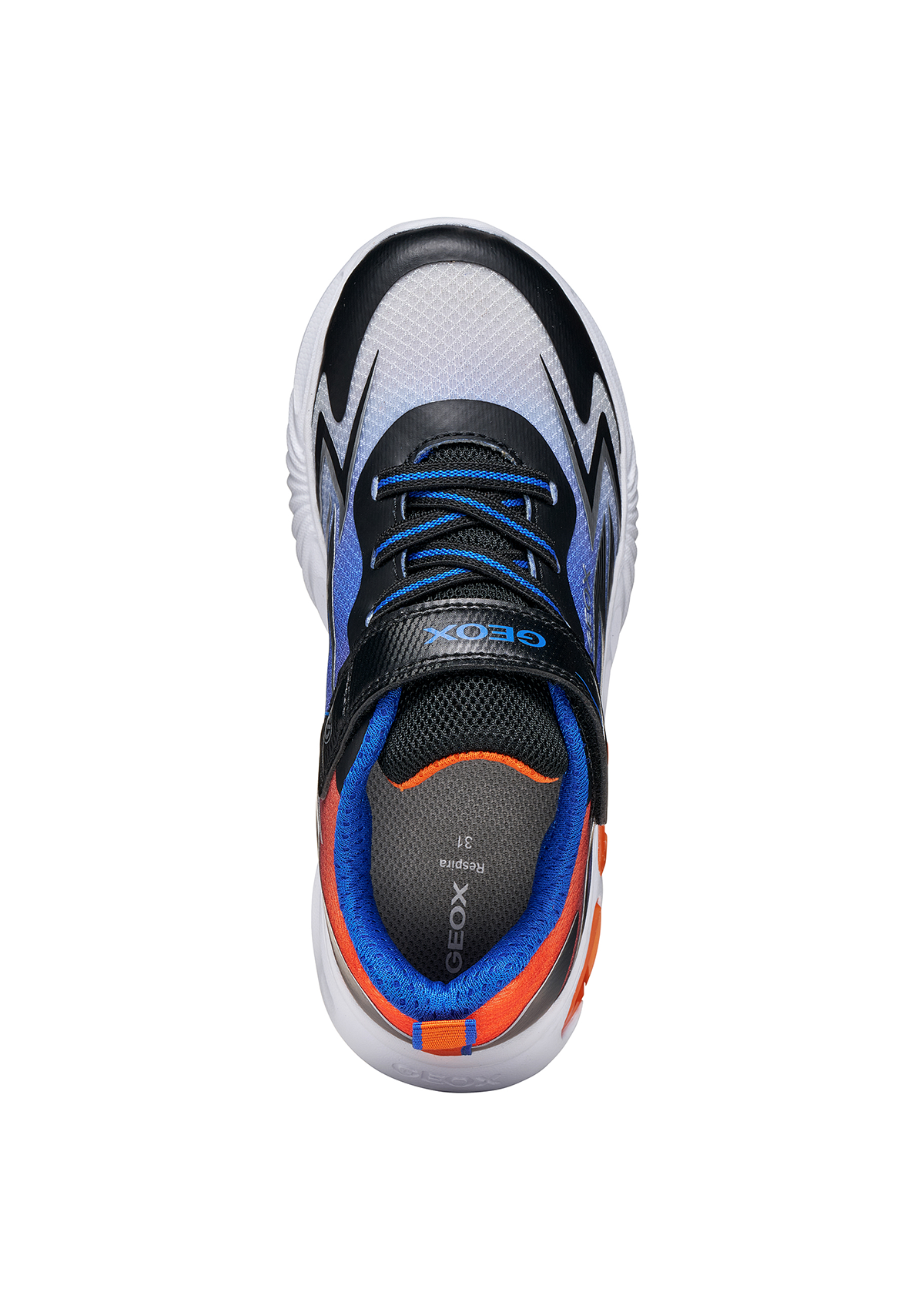 Geox Junior Boys Trainer ASSISTER Black Orange
