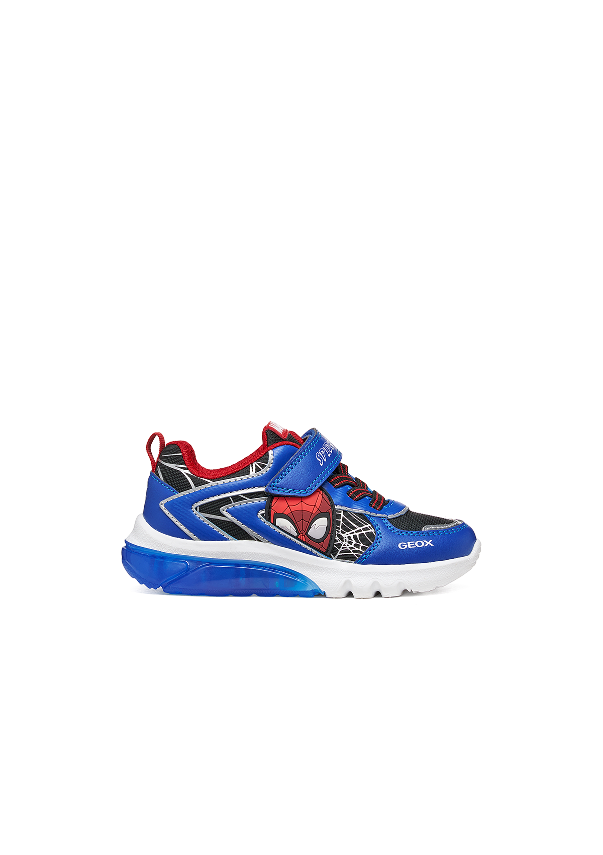 Geox Junior Boys Trainer Spiderman CIBERDRON  Black Royal
