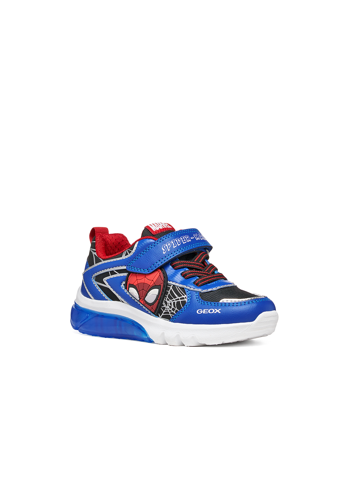 Geox Junior Boys Trainer Spiderman CIBERDRON  Black Royal