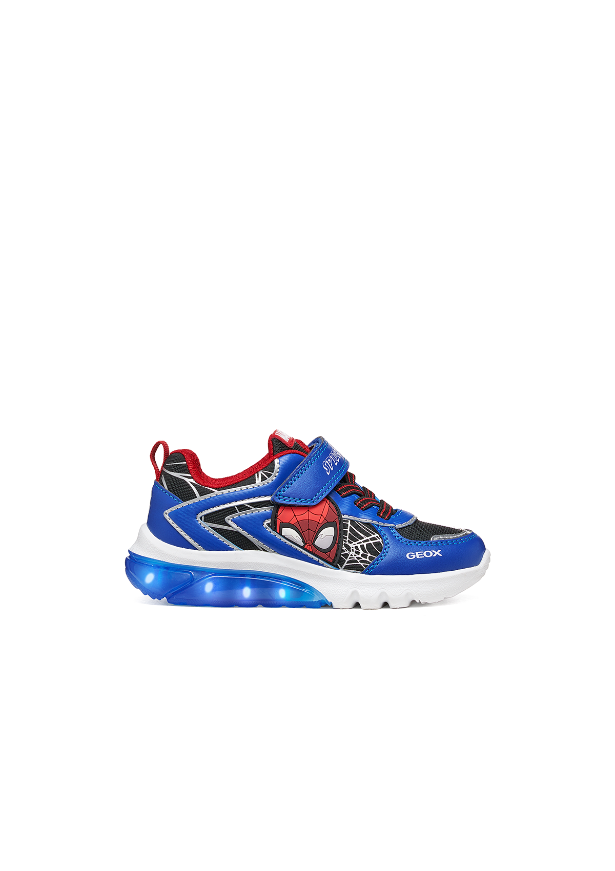 Geox Junior Boys Trainer Spiderman CIBERDRON  Black Royal
