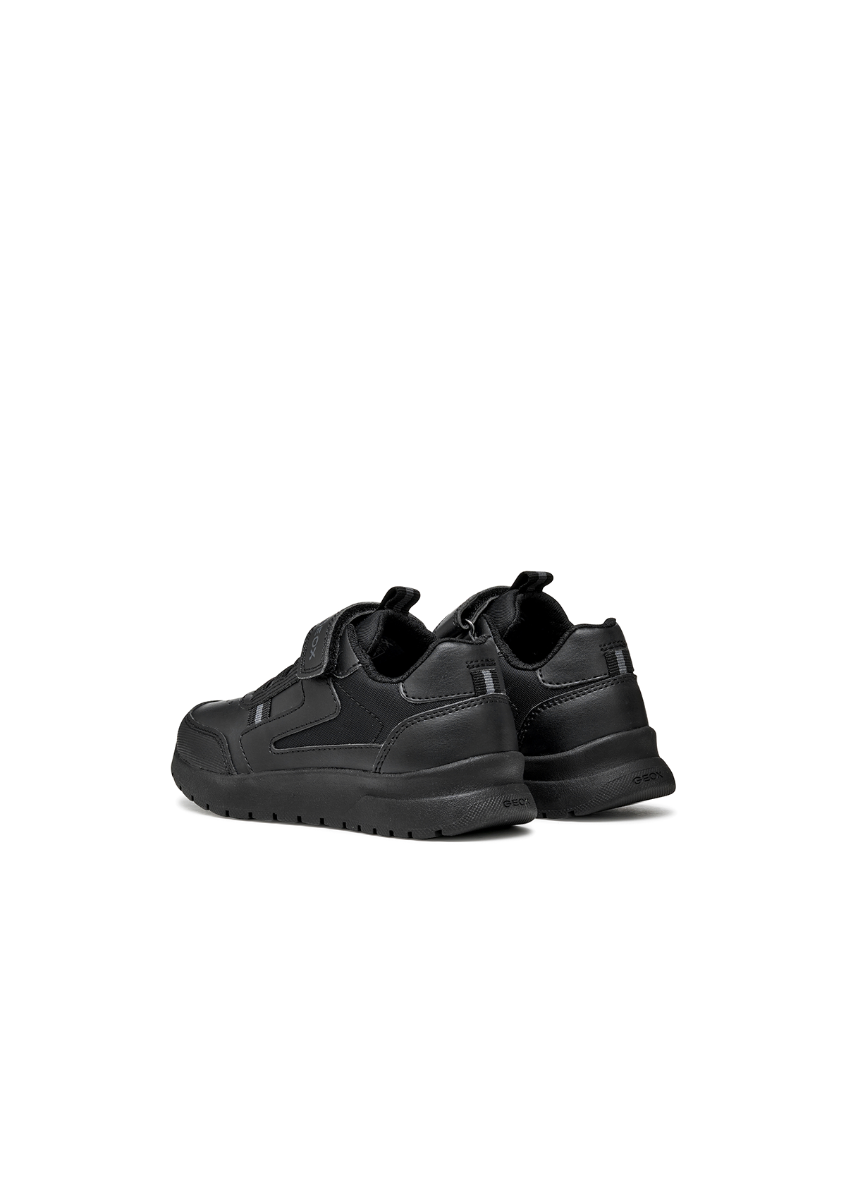 Geox Junior Boys Trainers BRIEZEE Black Leather