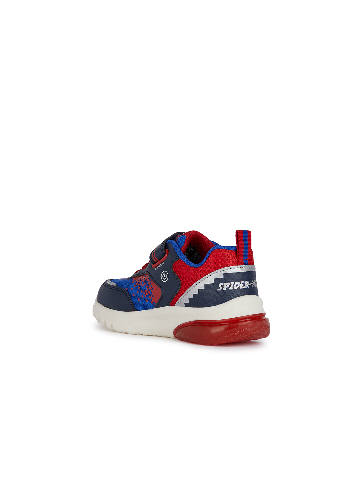 Geox Boys Trainer CIBERDRON Lights-Up Navy Red
