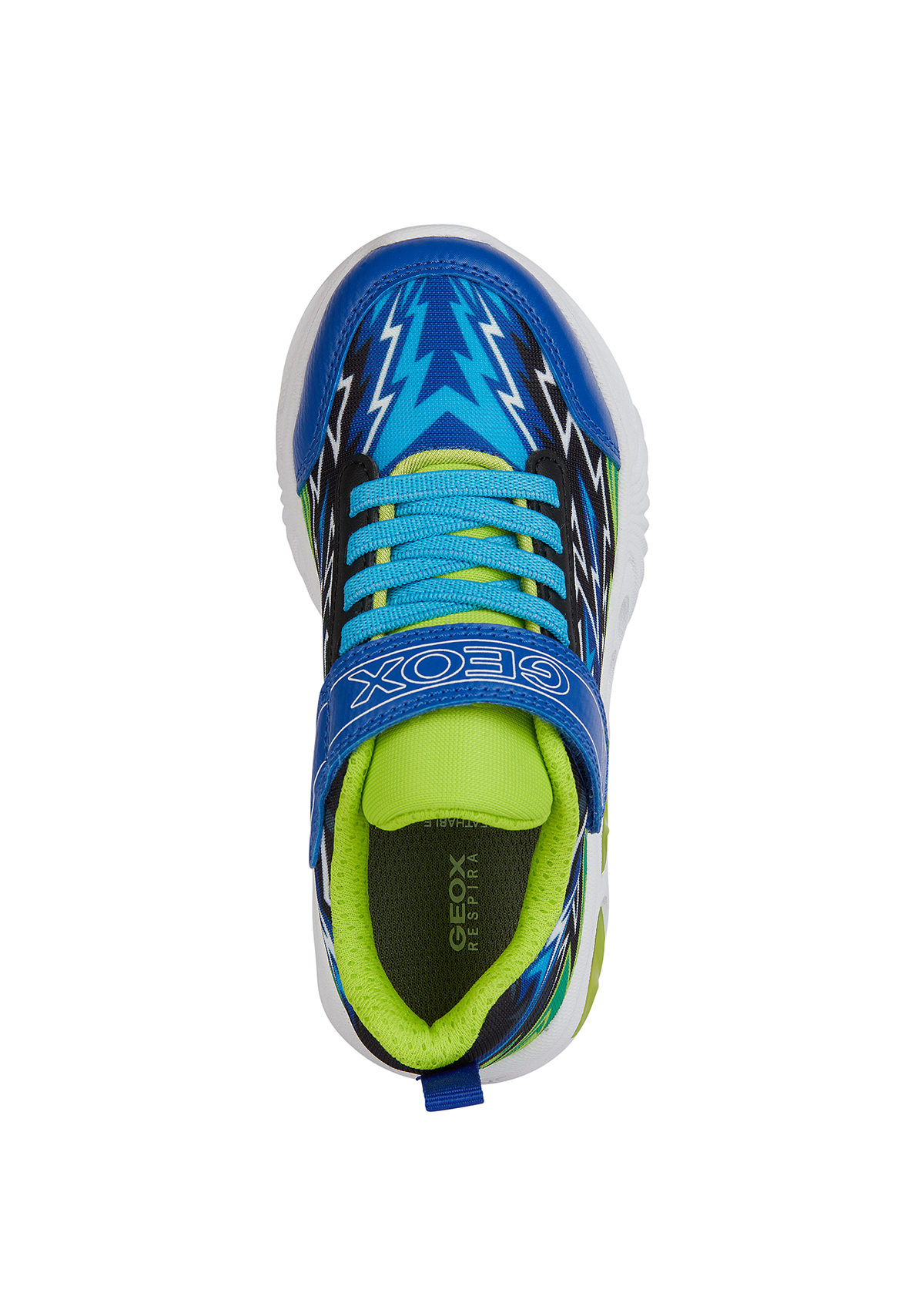 Geox Boys Trainer ASSISTER Lights-Up Royal Lime