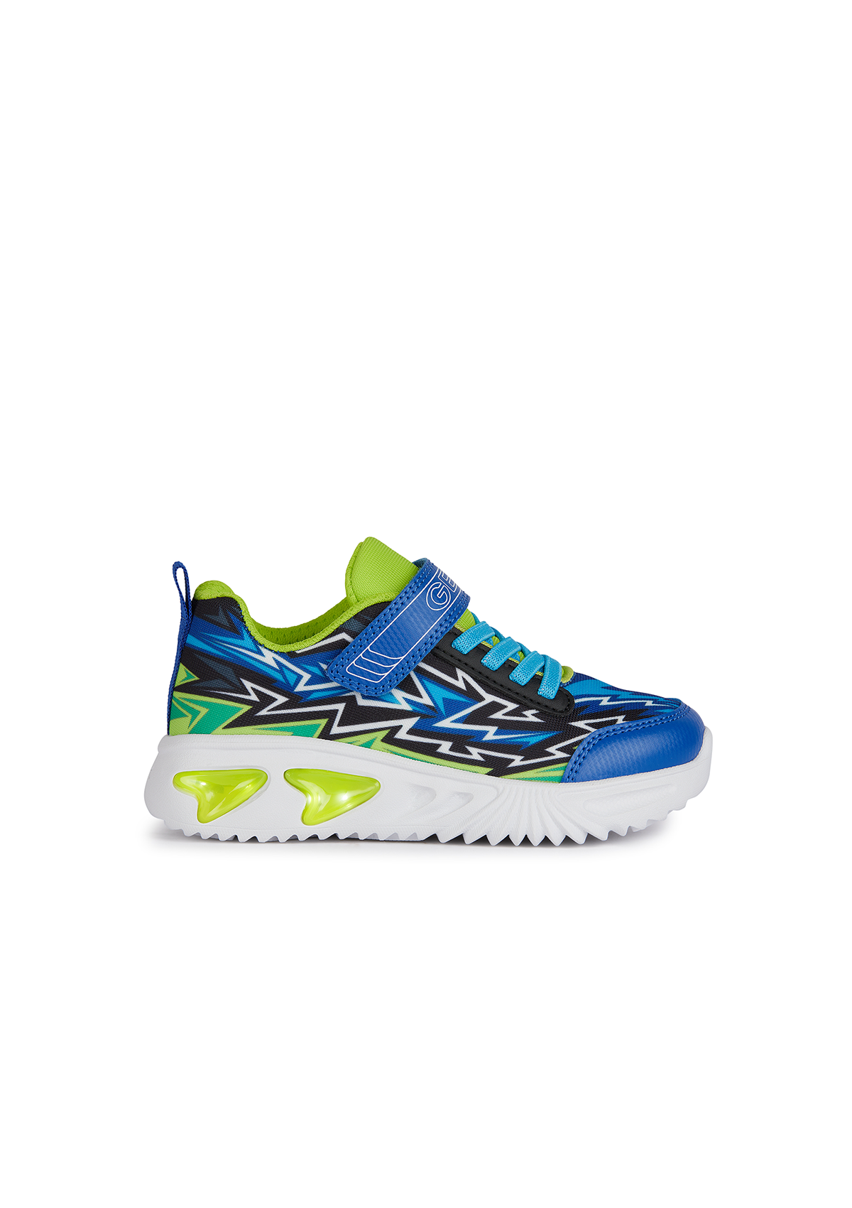 Geox Boys Trainer ASSISTER Lights-Up Royal Lime