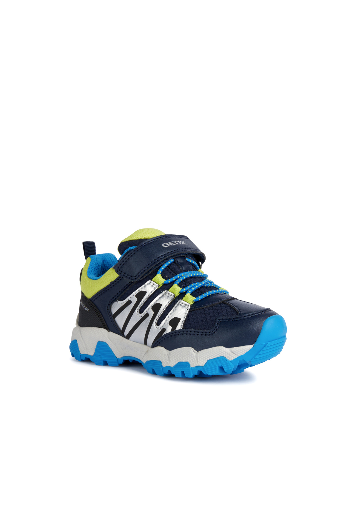 Geox Boys Trainers Magnetar Navy Lime