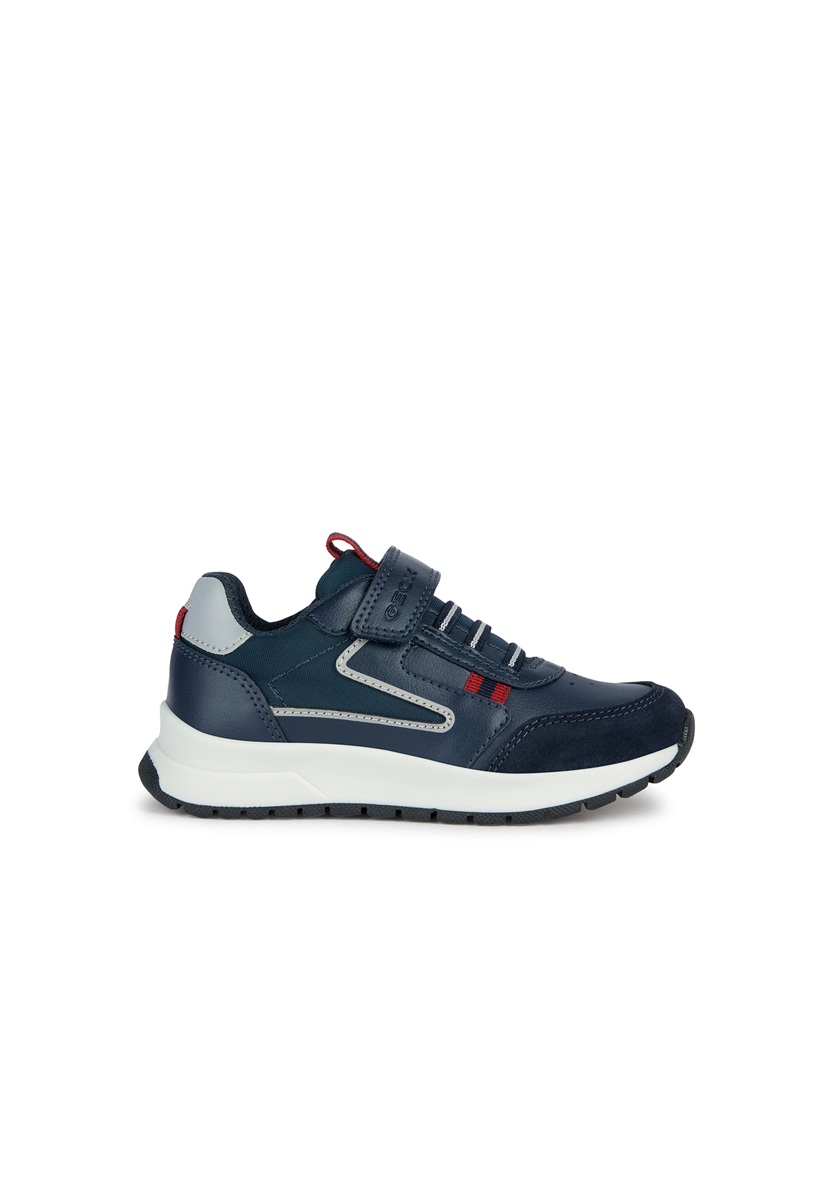 Geox Junior Boys Trainers BRIEZEE Navy/Dk Red