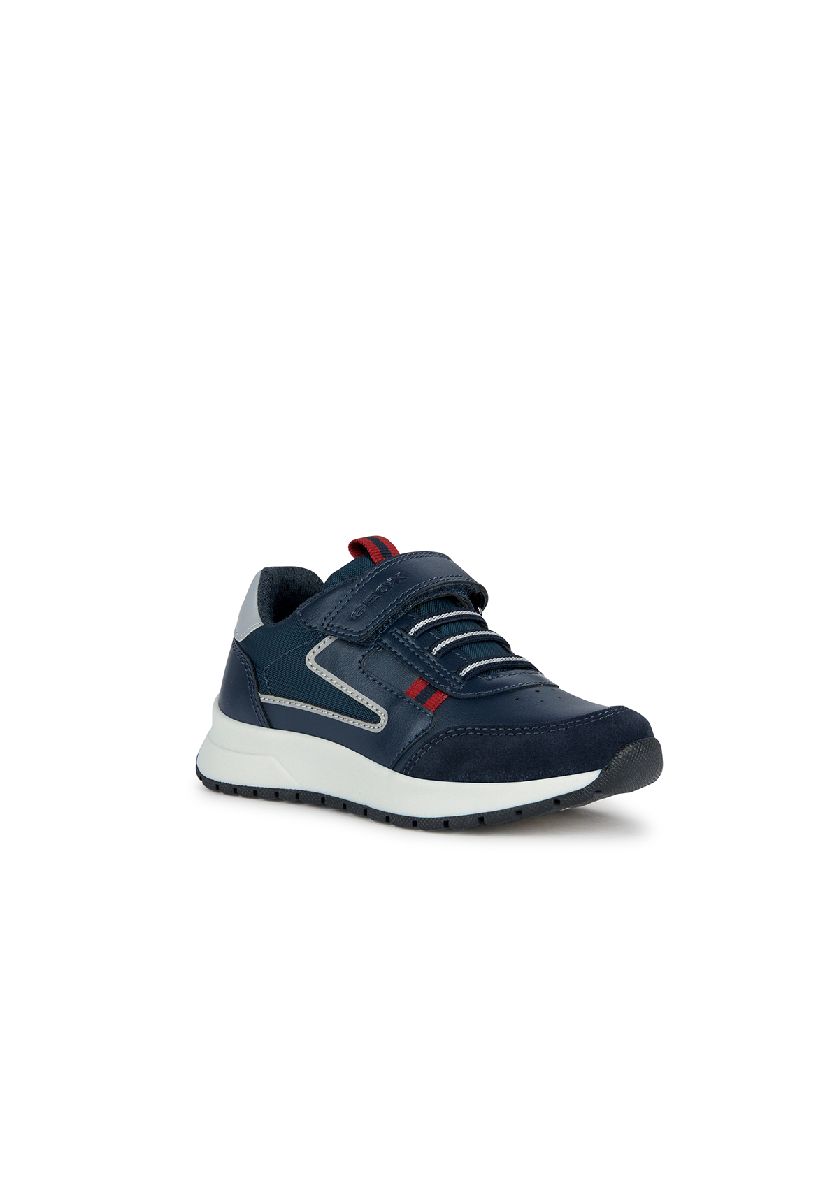 Geox Junior Boys Trainers BRIEZEE Navy/Dk Red