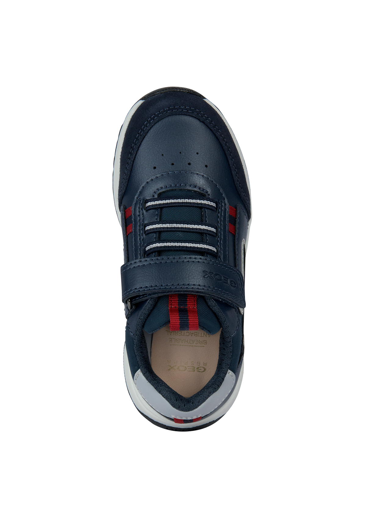 Geox Junior Boys Trainers BRIEZEE Navy/Dk Red