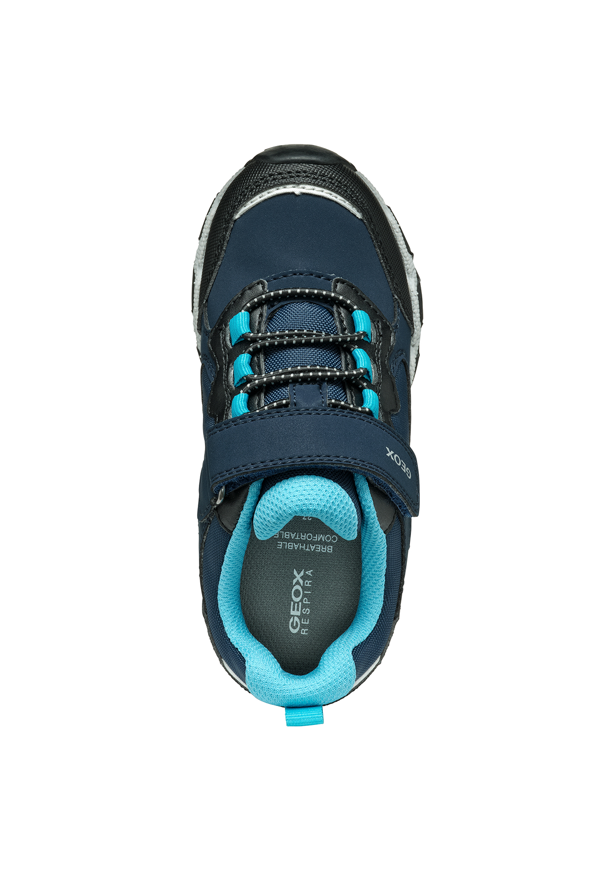 Geox Boys Trainers Magnetar Navy/Lt Blue