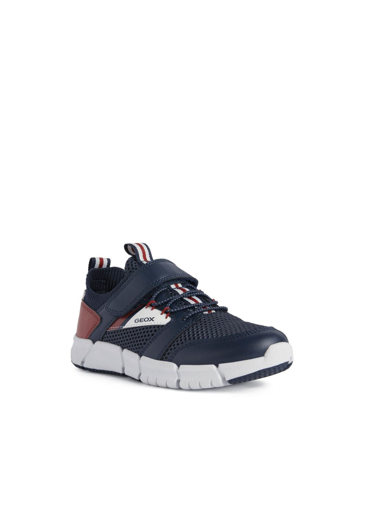 Geox Boys Trainers FLEXYPER Navy Red side front
