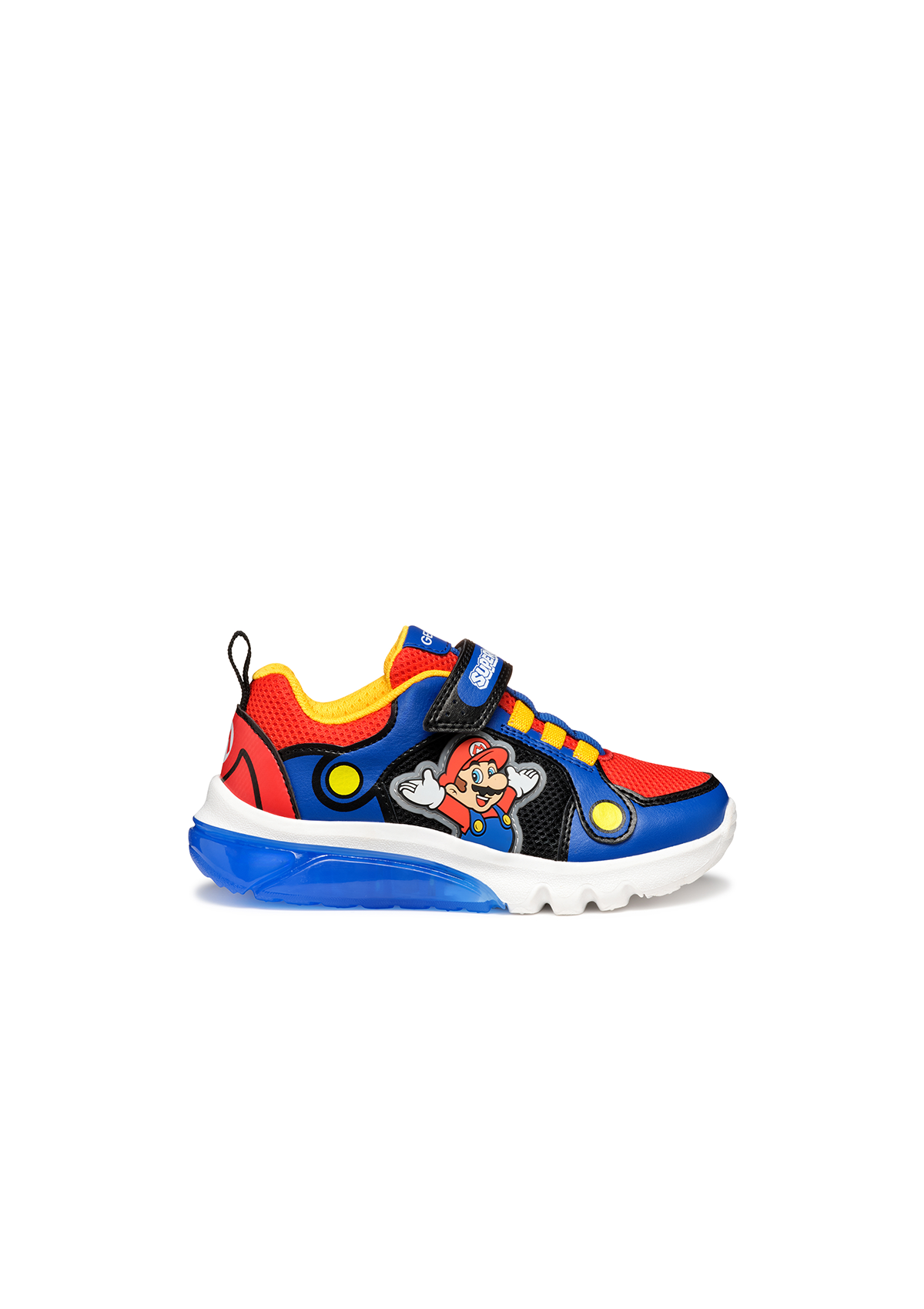 Geox Junior Boys Trainer CIBERDRON SuperMario Royal-Red