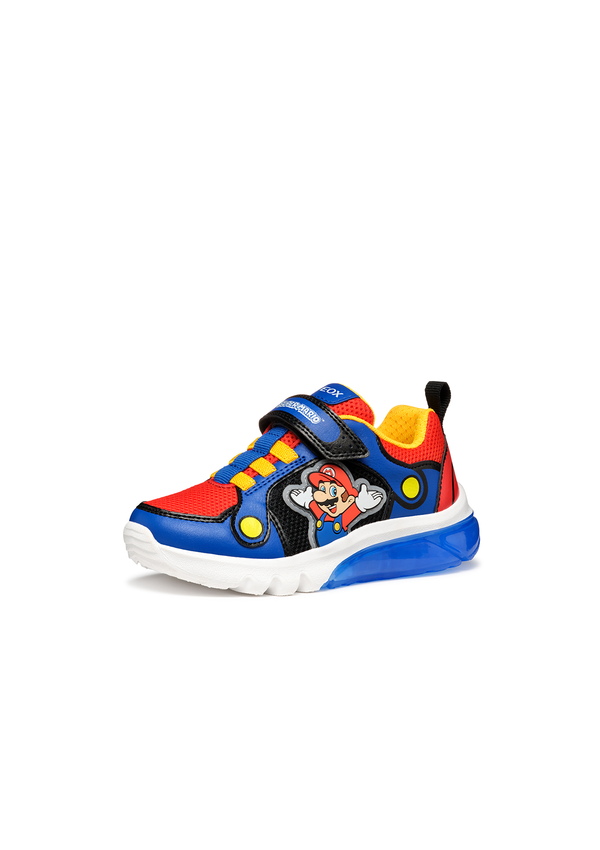 Geox Junior Boys Trainer CIBERDRON SuperMario Royal-Red