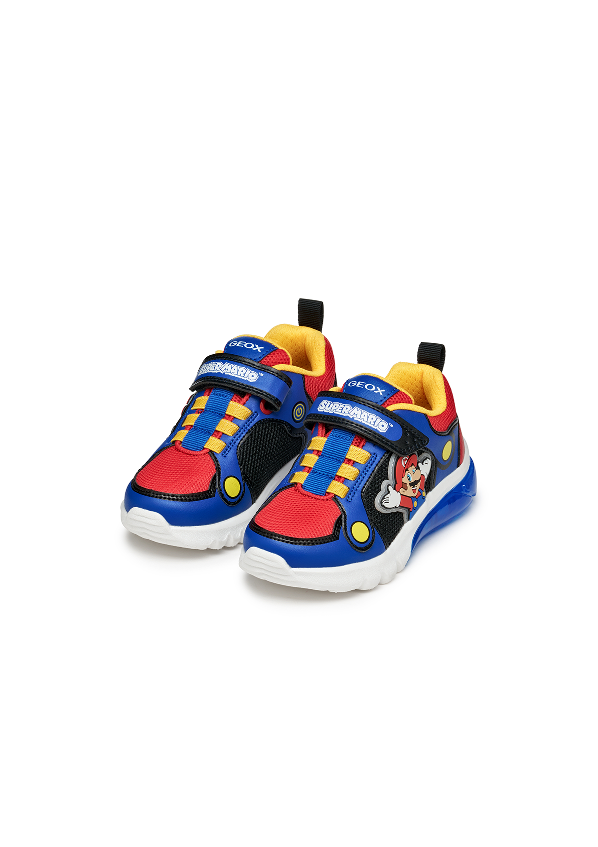 Geox Junior Boys Trainer CIBERDRON SuperMario Royal-Red