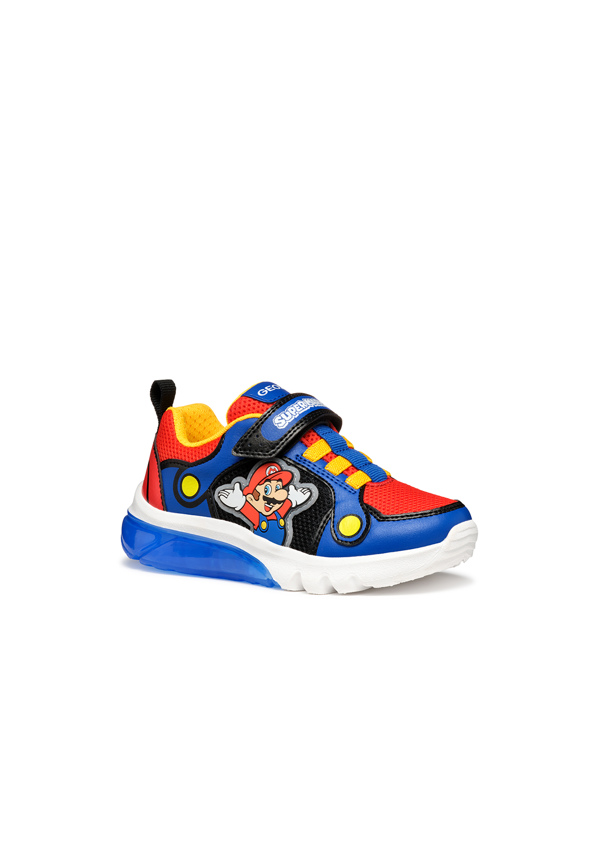 Geox Junior Boys Trainer CIBERDRON SuperMario Royal-Red