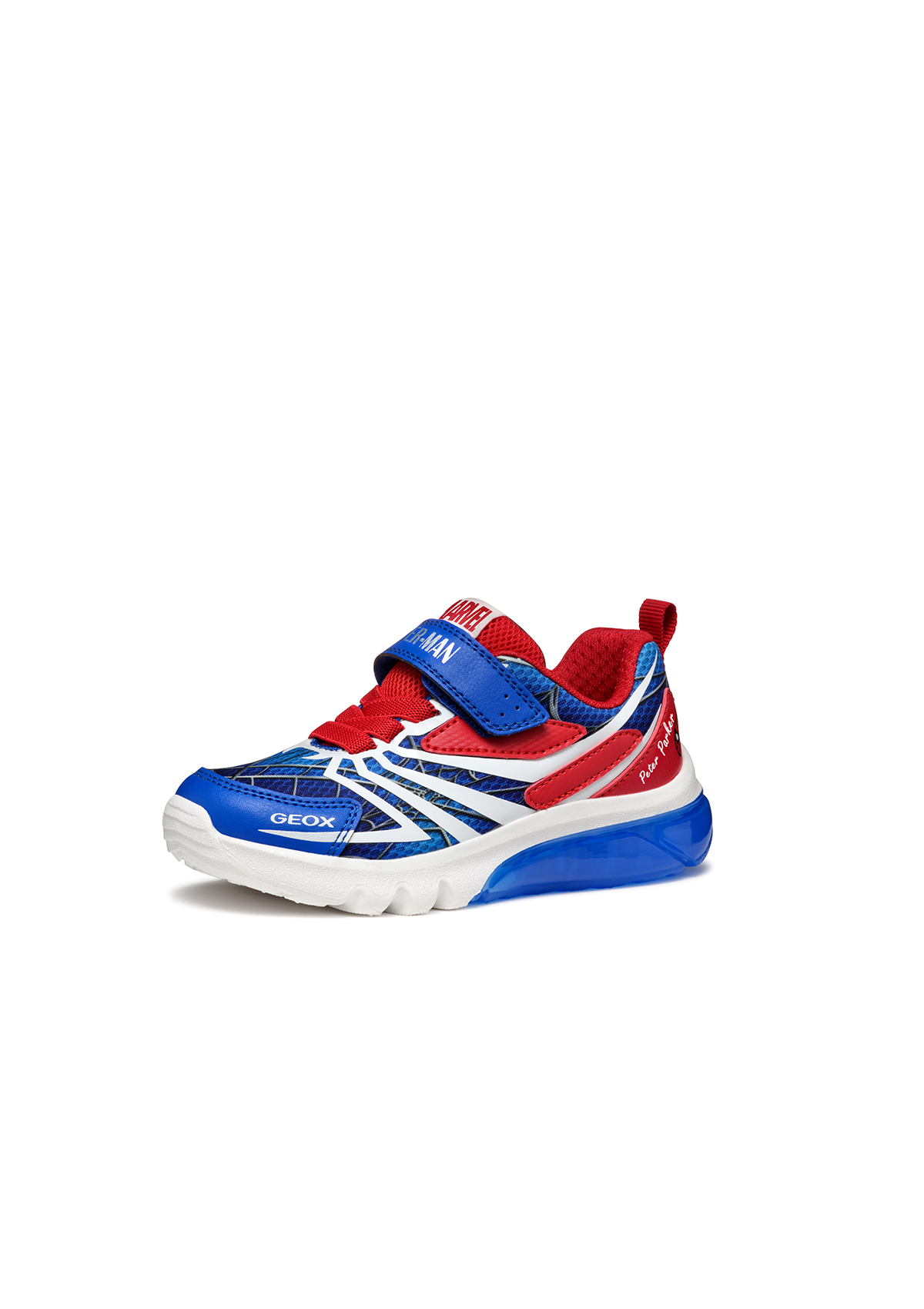Geox Junior Boys Trainer CIBERDRON Spiderman Royal-Red