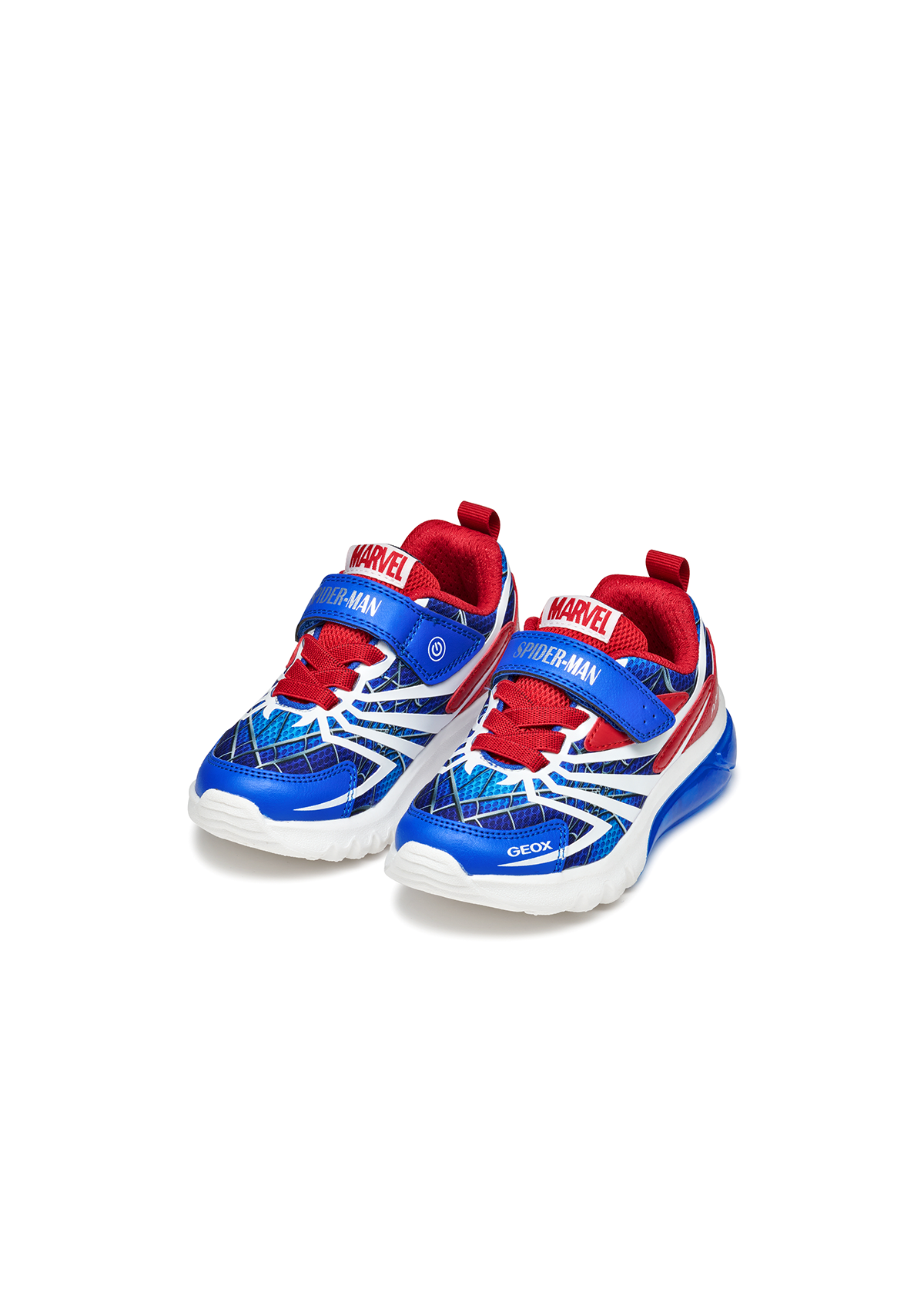 Geox Junior Boys Trainer CIBERDRON Spiderman Royal-Red