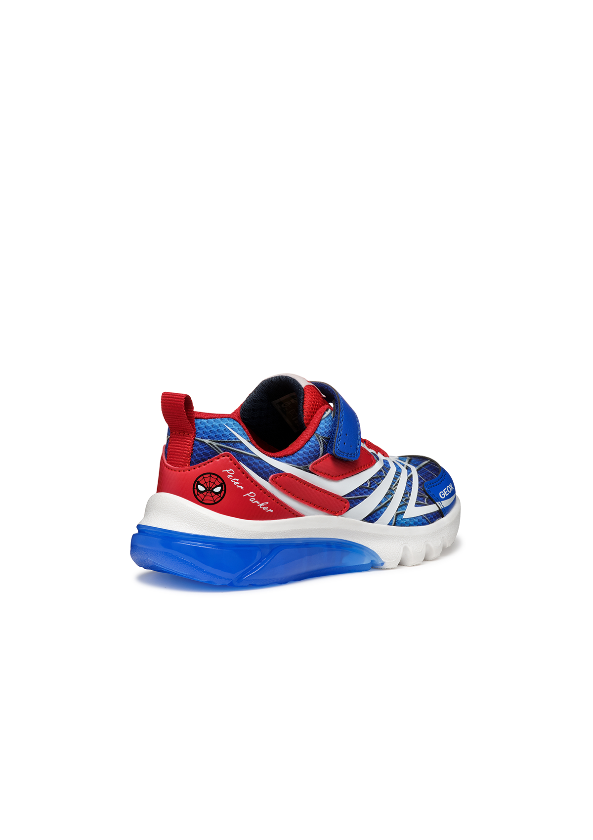 Geox Junior Boys Trainer CIBERDRON Spiderman Royal-Red