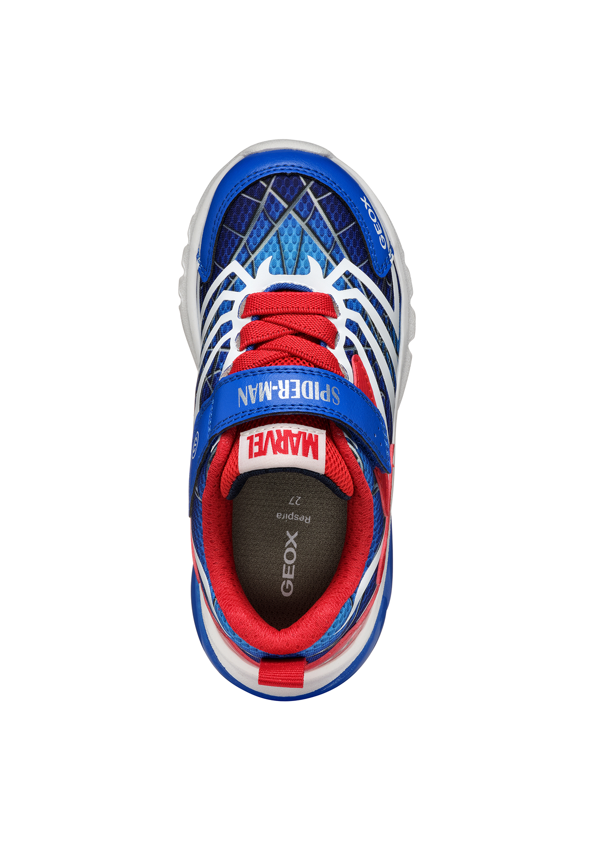 Geox Junior Boys Trainer CIBERDRON Spiderman Royal-Red