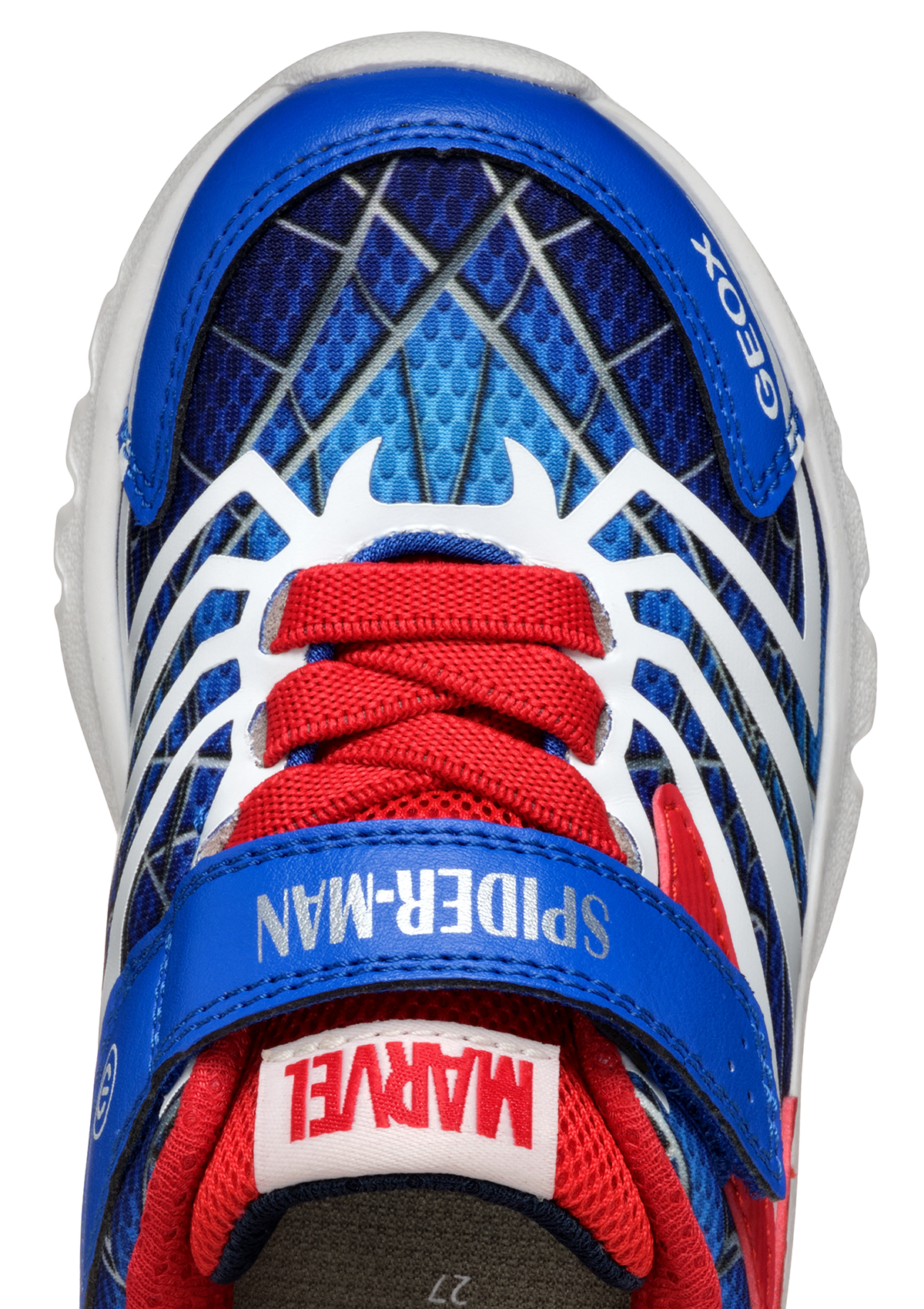 Geox Junior Boys Trainer CIBERDRON Spiderman Royal-Red