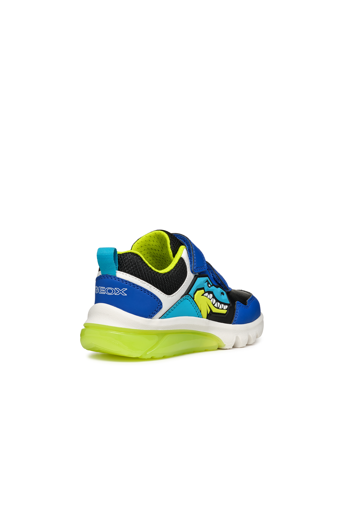 Geox Junior Boys Trainer CIBERDRON Lights-Up Royal/Lt Blue