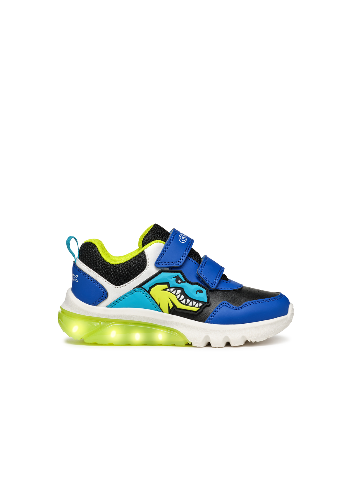 Geox Boys Trainer CIBERDRON Lights-Up Royal/Lt Blue