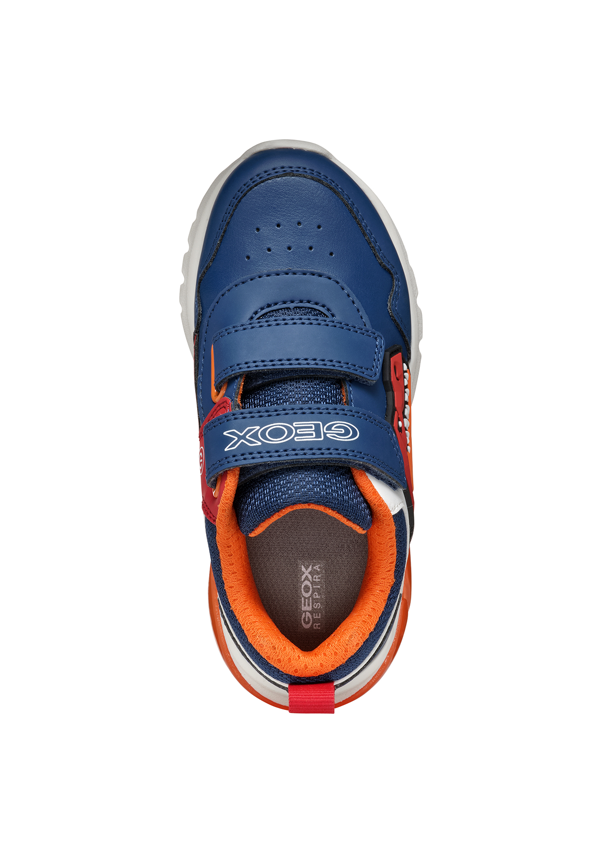 Geox Boys Trainer CIBERDRON Lights-Up Avio/Red