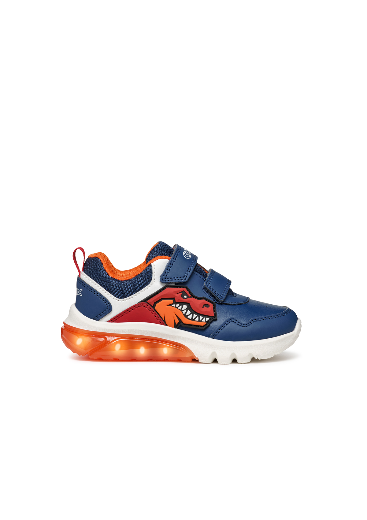 Geox Boys Trainer CIBERDRON Lights-Up Avio/Red