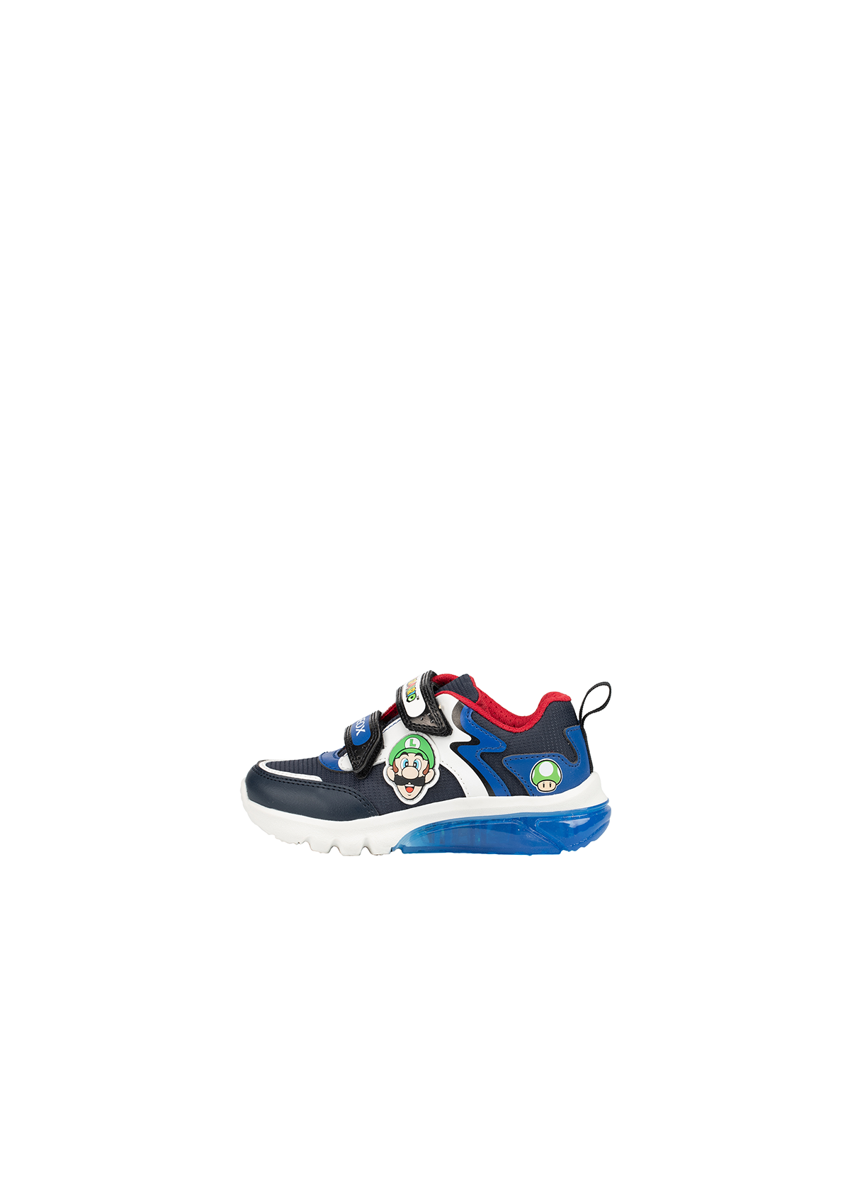 Geox Junior Boys Trainer CIBERDRON Lights-Up Super Mario Navy/Royal