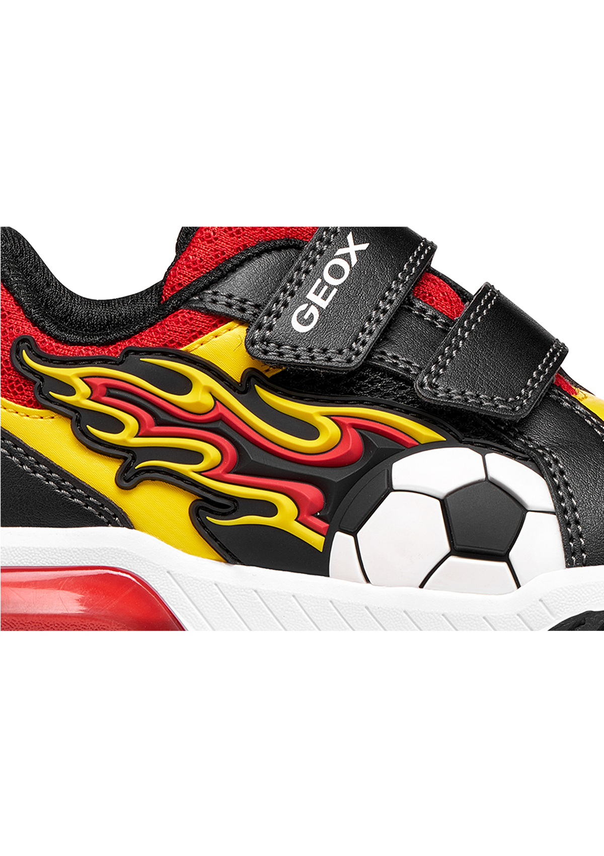 Geox Junior Boys Trainer flame INEK Black Yellow