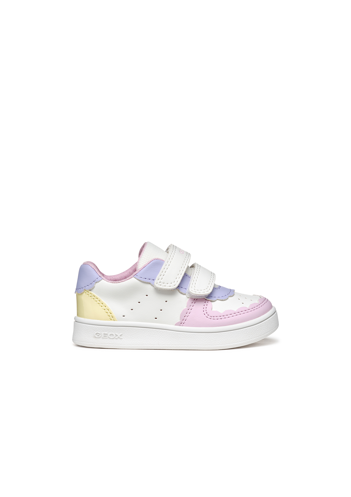 Geox Baby Girls Trainer ECLYPER White-Lt Yellow