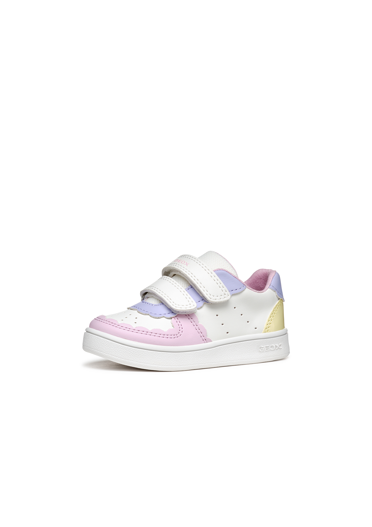 Geox Baby Girls Trainer ECLYPER White-Lt Yellow