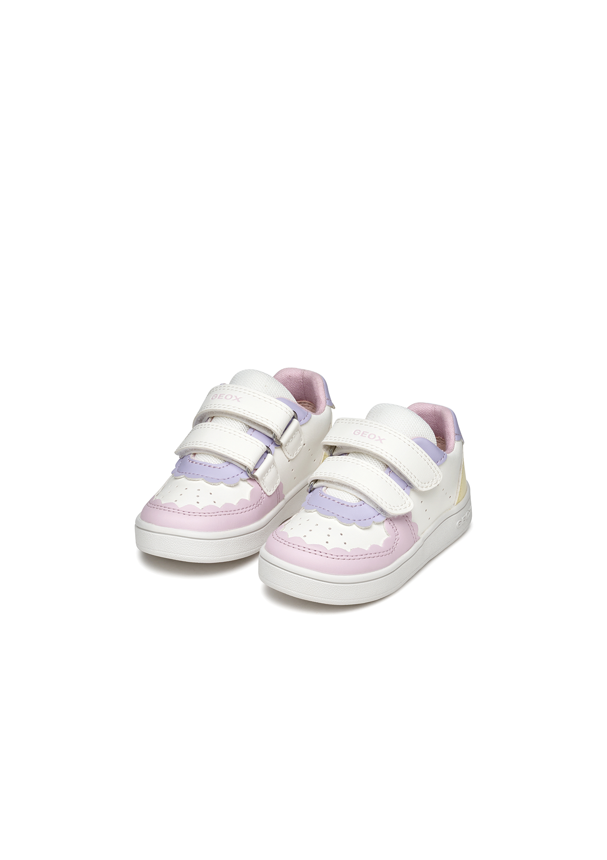 Geox Baby Girls Trainer ECLYPER White-Lt Yellow