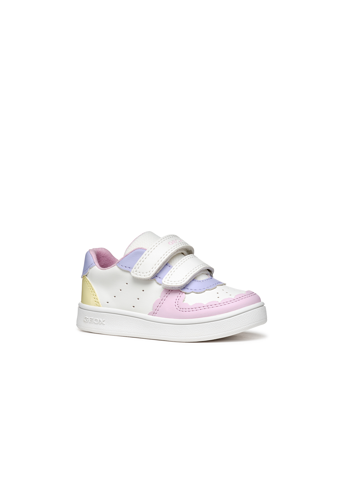 Geox Baby Girls Trainer ECLYPER White-Lt Yellow