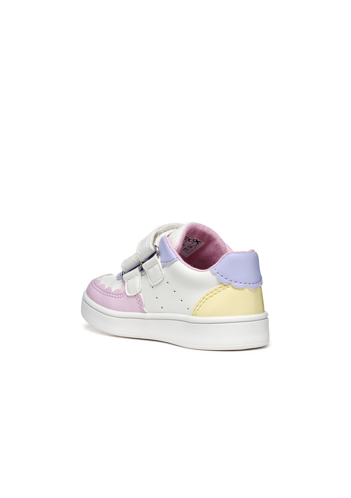 Geox Baby Girls Trainer ECLYPER White-Lt Yellow