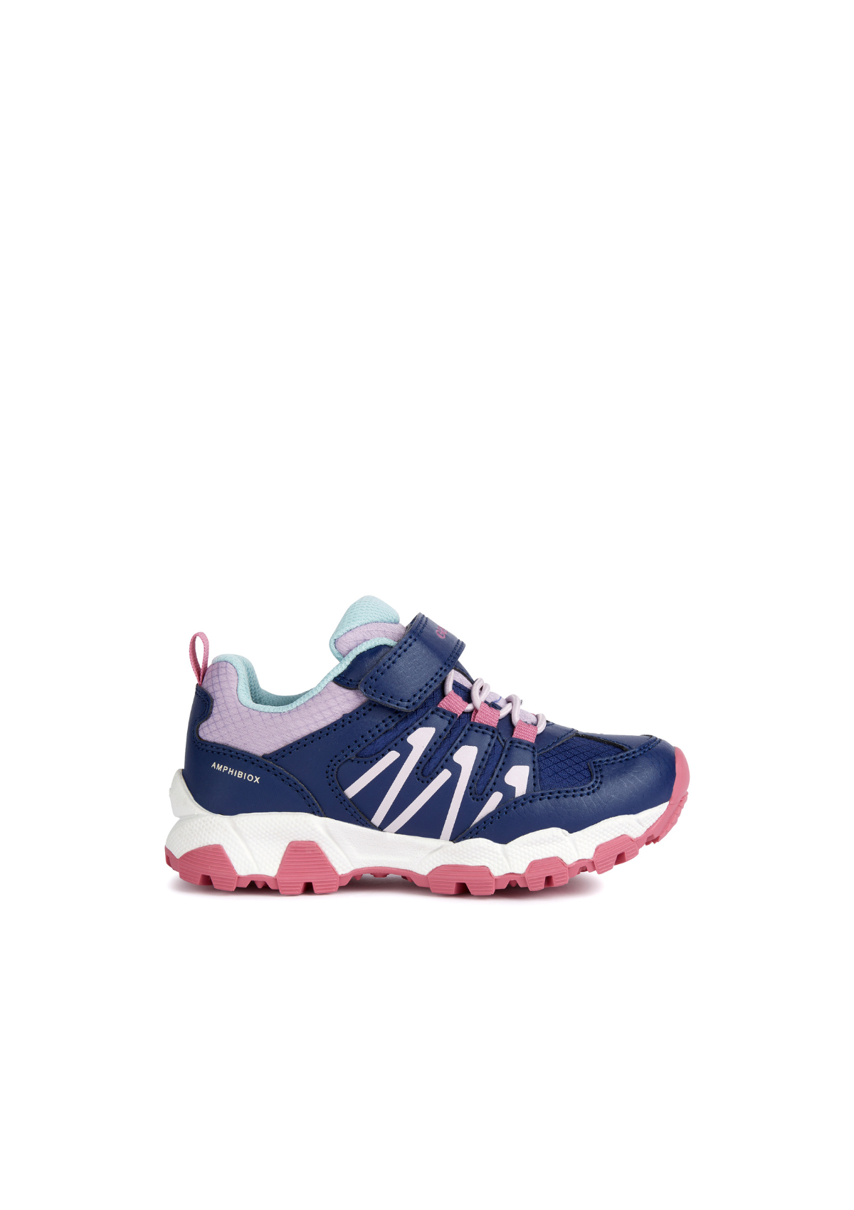 Geox Girls Trainers Magnetar Abx Navy Lilac