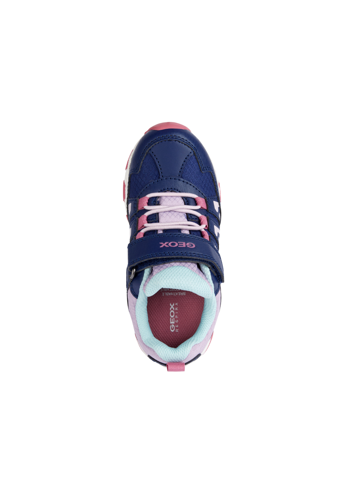 Geox Girls Trainers Magnetar Abx Navy Lilac