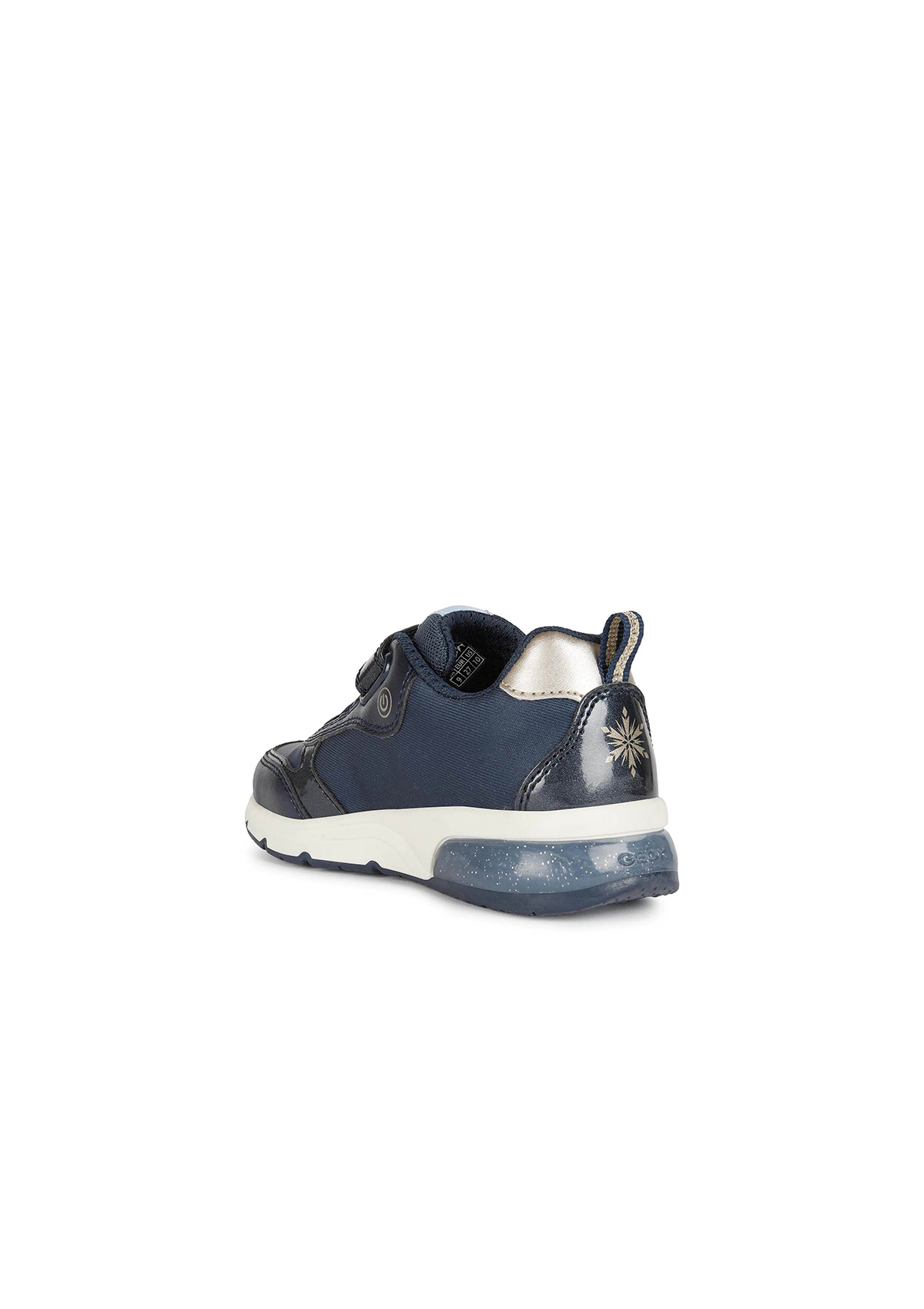 Geox Girls Trainer SPACECLUB Light-Up Navy Platinum