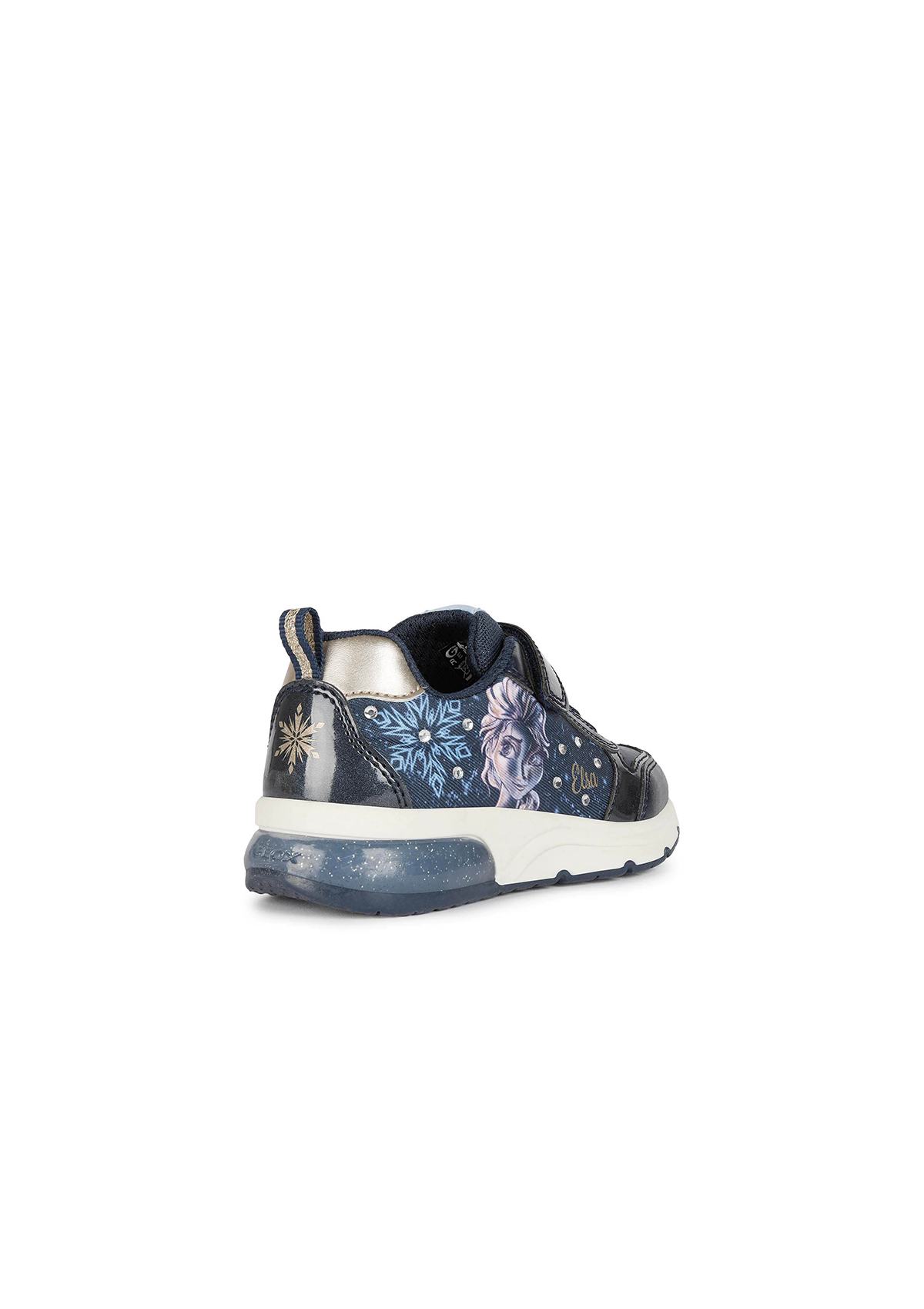 Geox Girls Trainer SPACECLUB Light-Up Navy Platinum