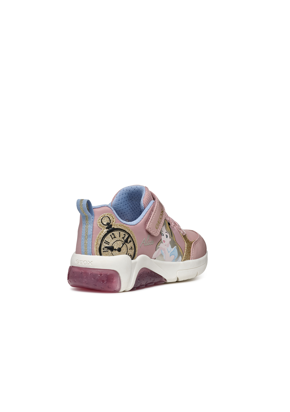 Geox Girls Trainer FADINLIGHT Lights-Up Lt Rose/Platinum