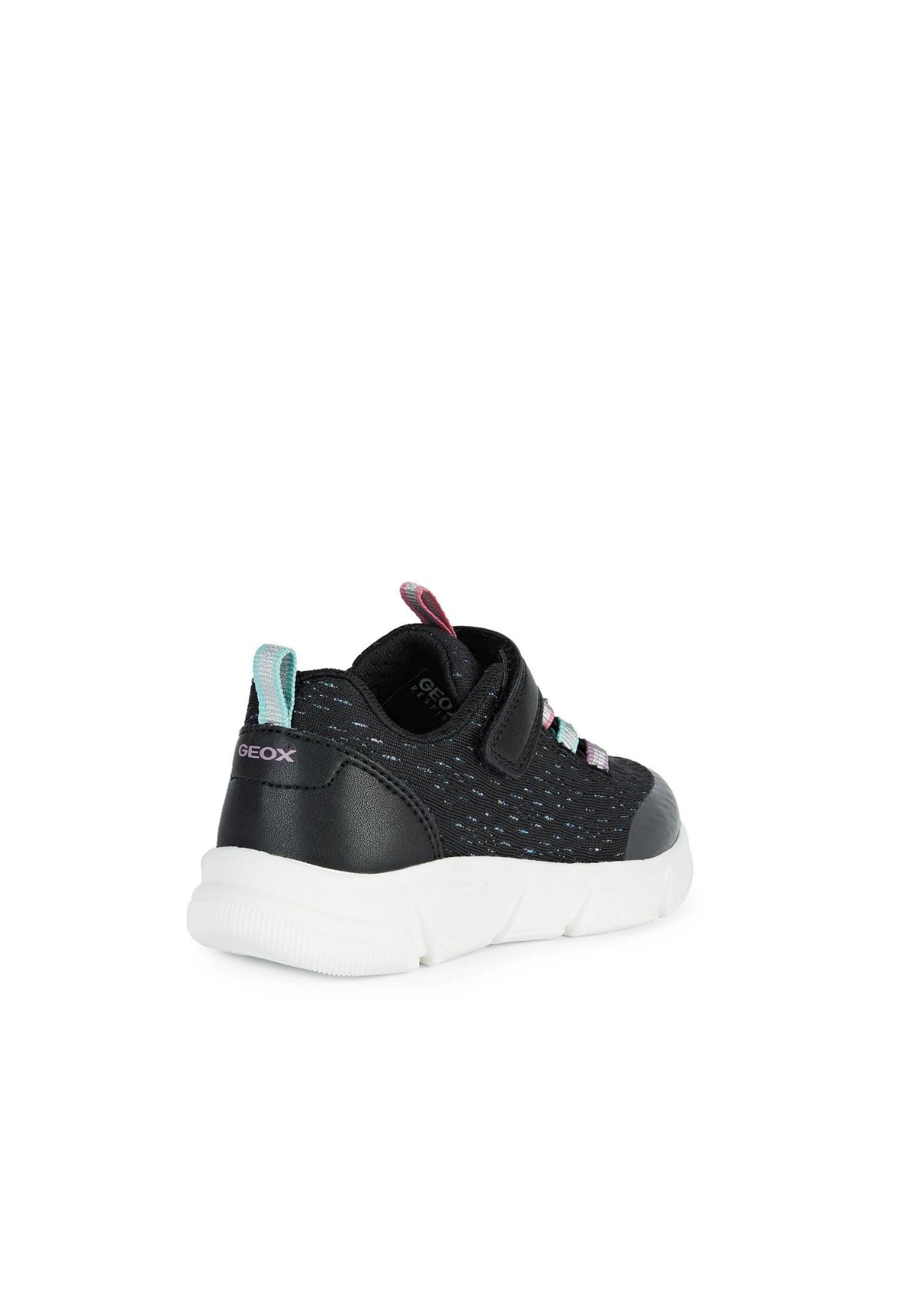 Geox Girls Trainers ARIL Black Multicolour side back