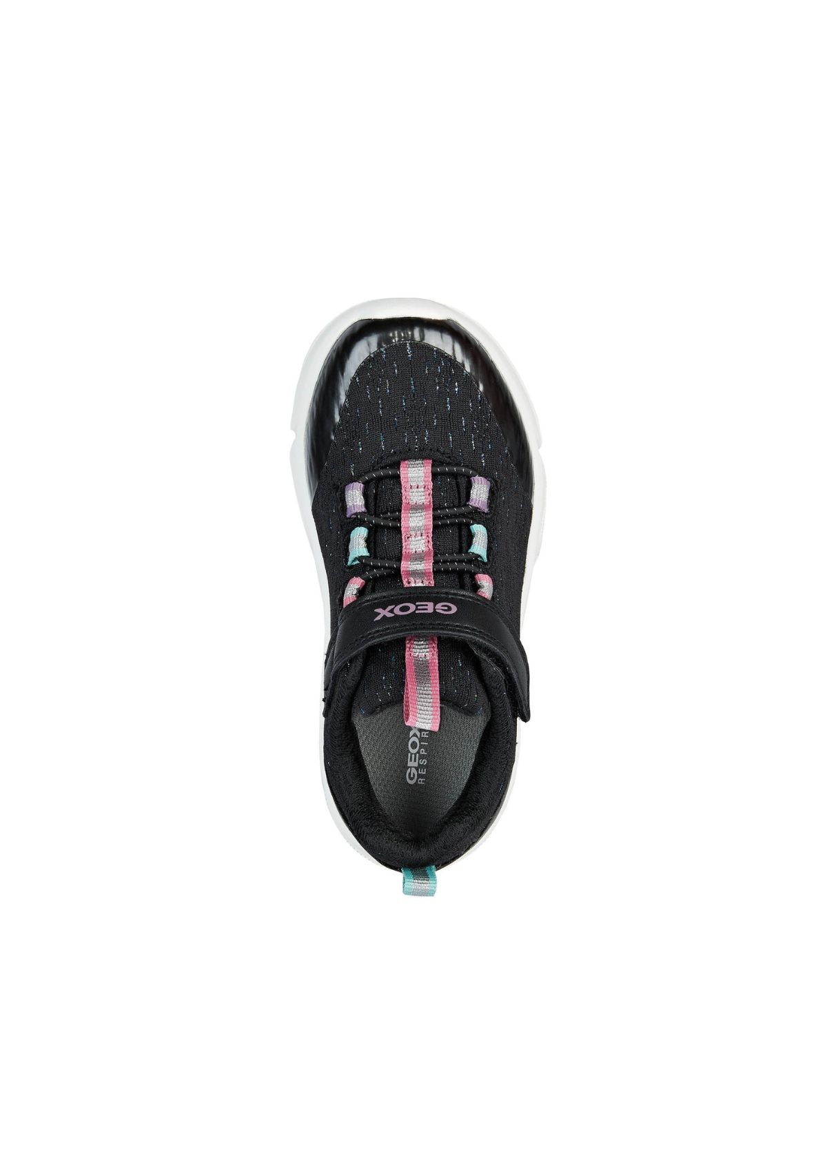 Geox Girls Trainers ARIL Black Multicolour up