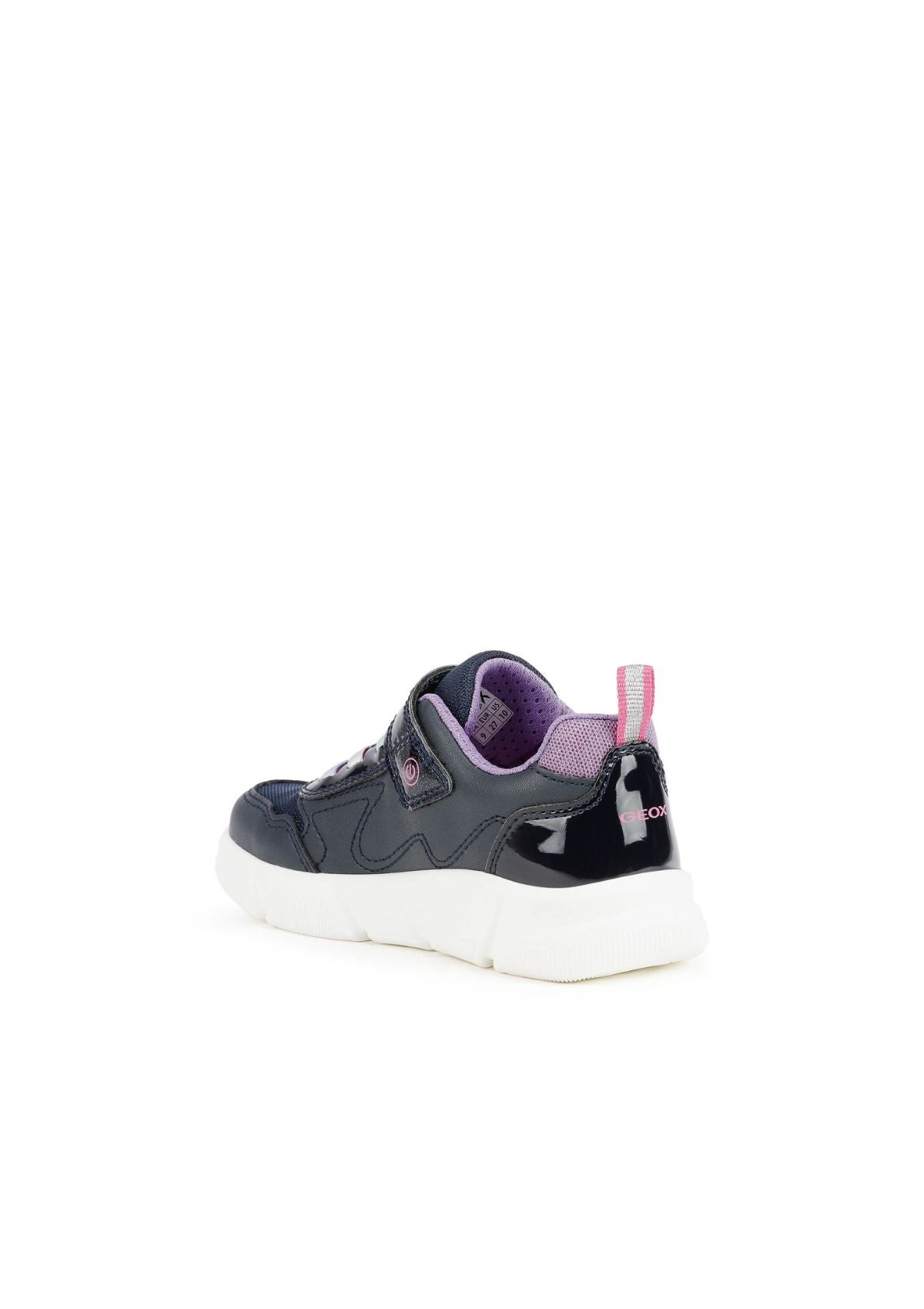 Geox Girls Trainers ARIL Lights-up Navy Lilac back