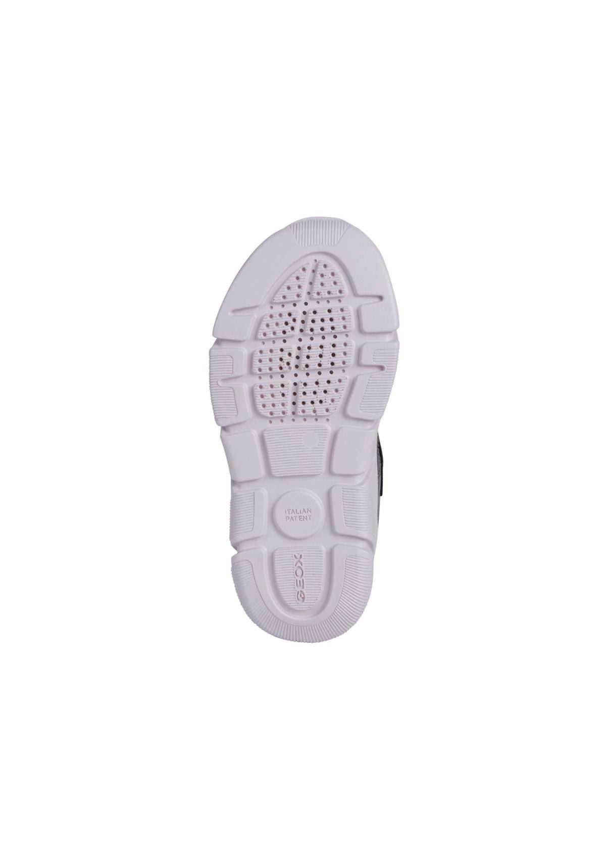 Geox Girls Trainers ARIL Lights-up Silver Lilac sole