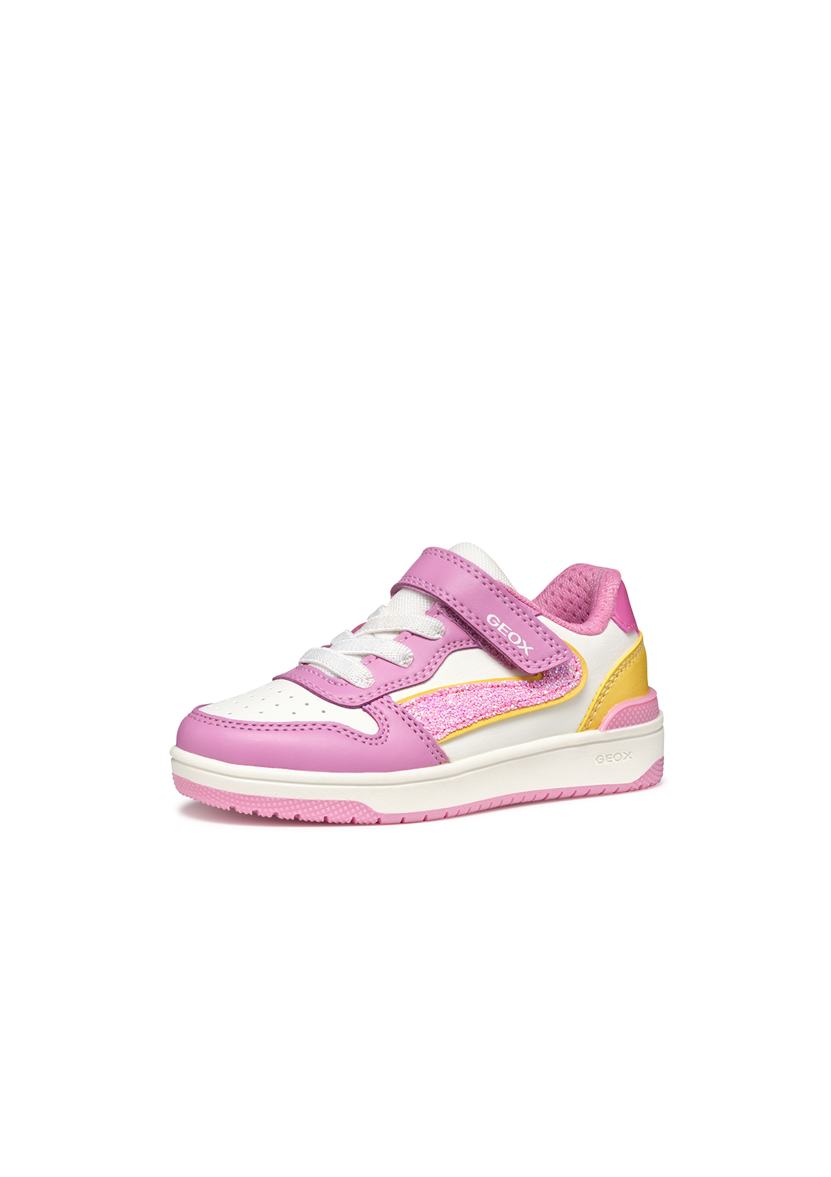 Geox Girls Trainer WASHIBA Dk Pink-Yellow