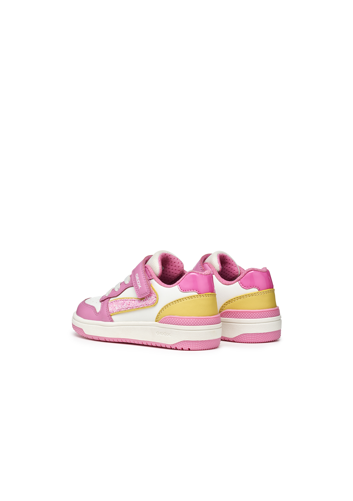 Geox Girls Trainer WASHIBA Dk Pink-Yellow