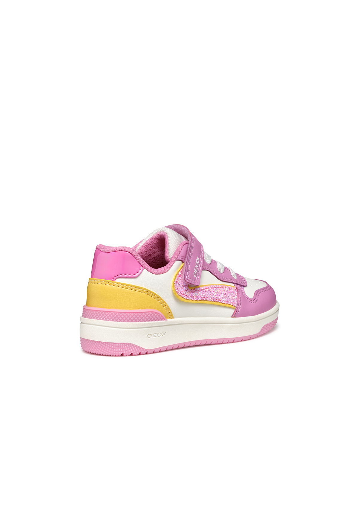 Geox Girls Trainer WASHIBA Dk Pink-Yellow