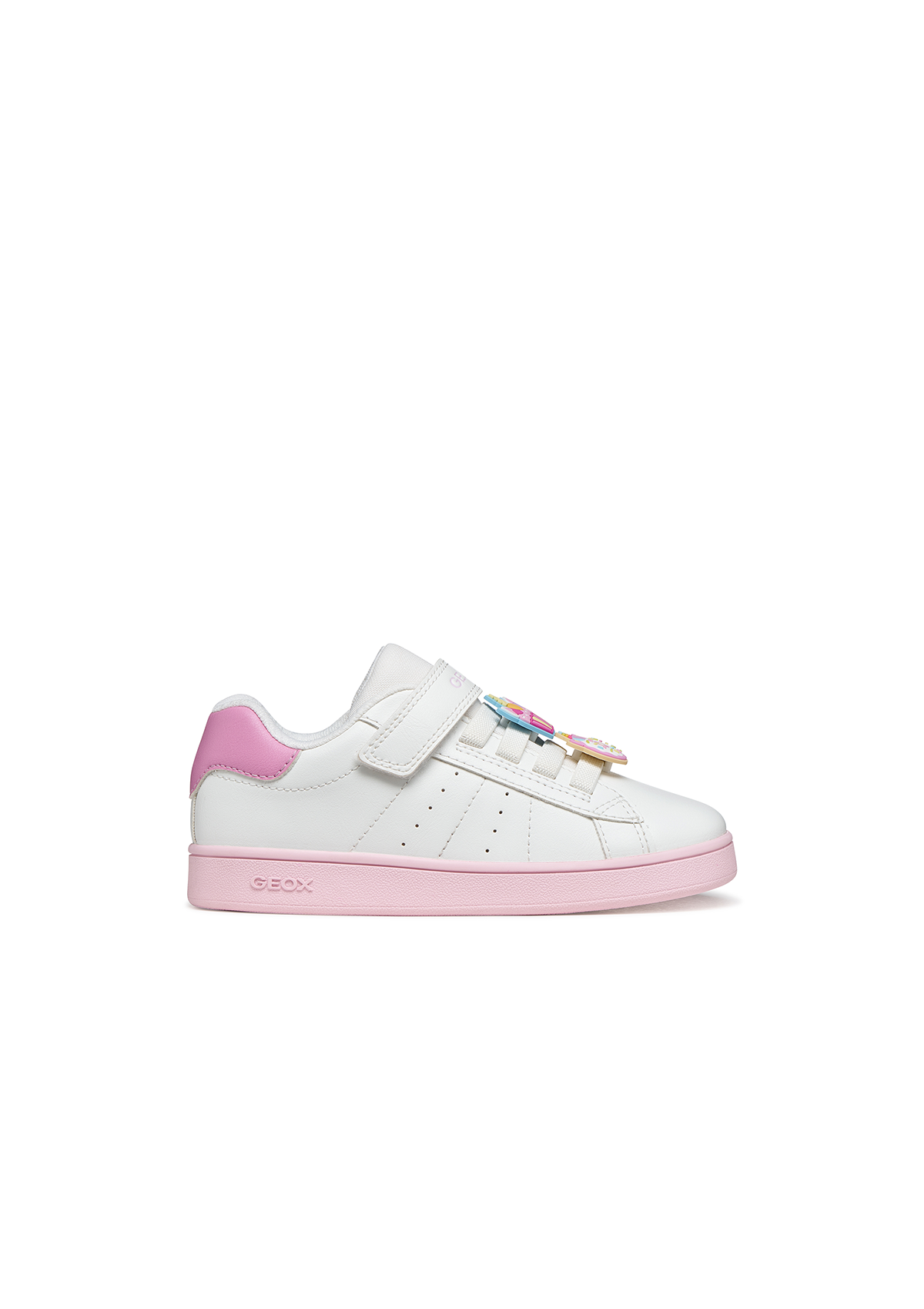 Geox Girls Trainer ECLYPER White Dk Pink