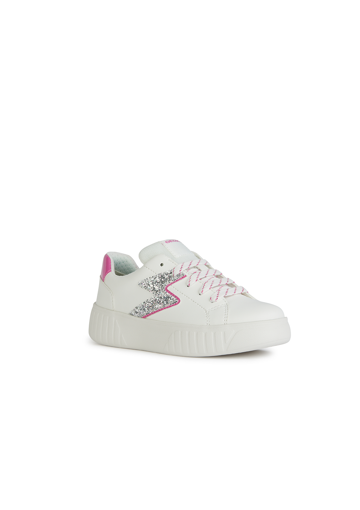 Geox Girls Trainer MIKIROSHI White-Fuchsia